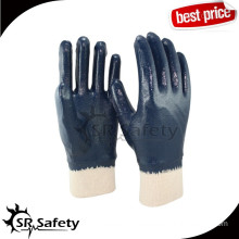 SRSAFETY work glove with nitrile dipping on palm for Russia